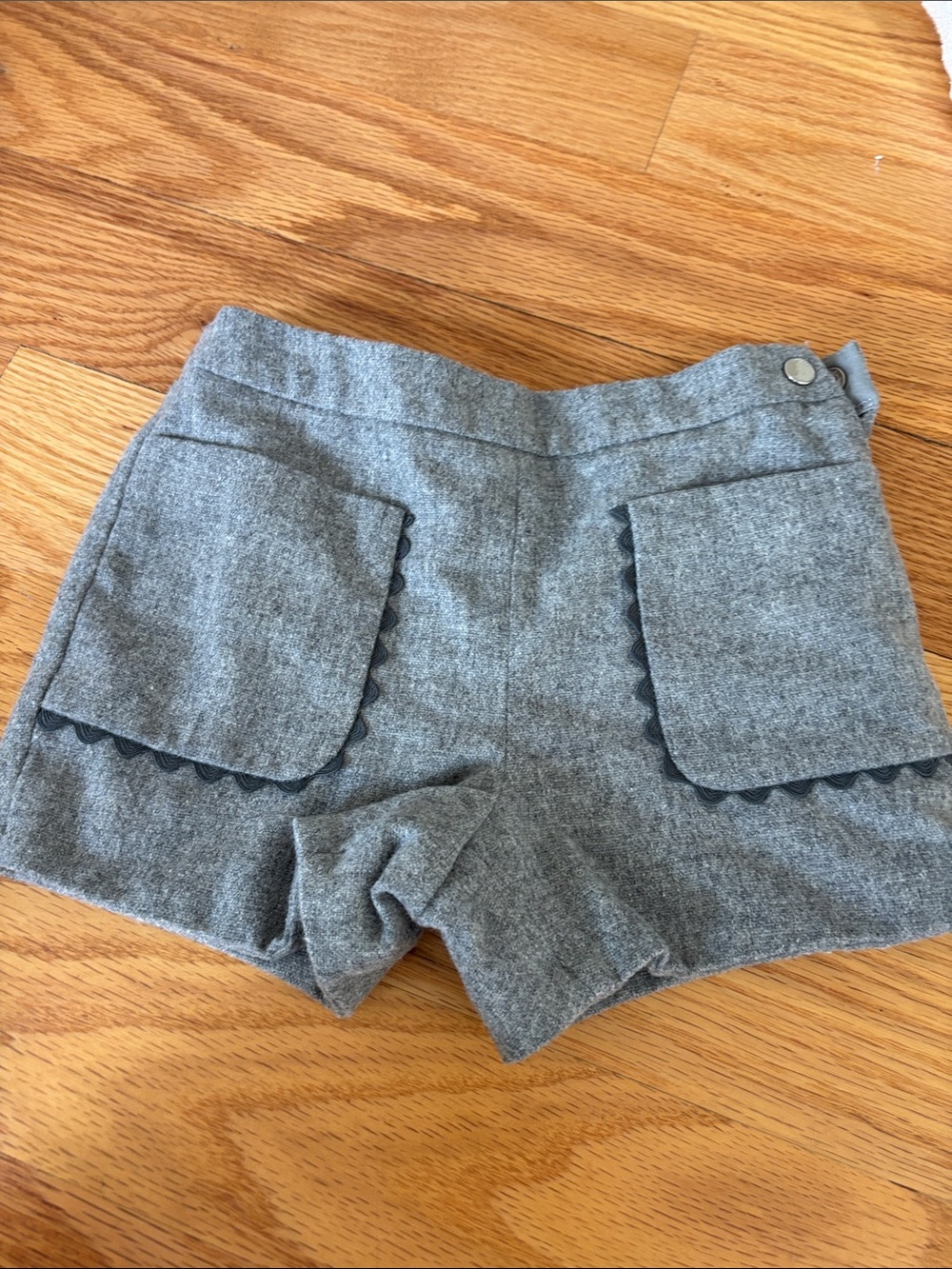 Grey felt shorts